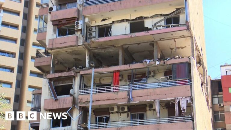 At the scene of Israeli strike in the heart of Beirut