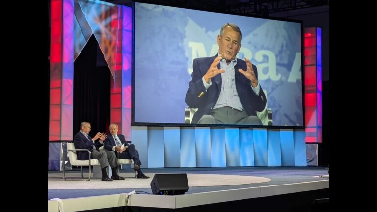Former House Speaker John Boehner weighs in on 2024 election at MBA Annual