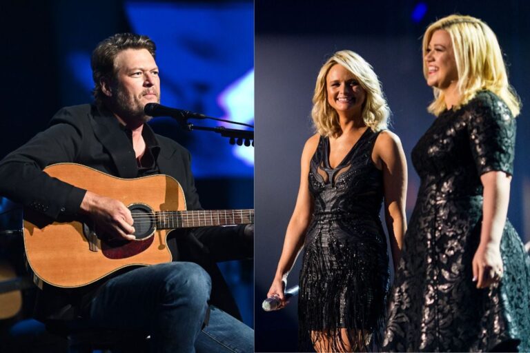 Blake Shelton Fears Losing Pal Kelly Clarkson To Ex Miranda Lambert
