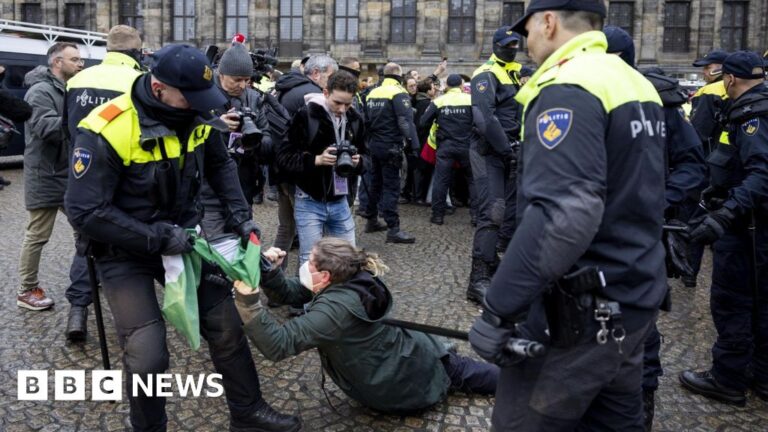 Dozens detained after protesters defy mayor’s ban
