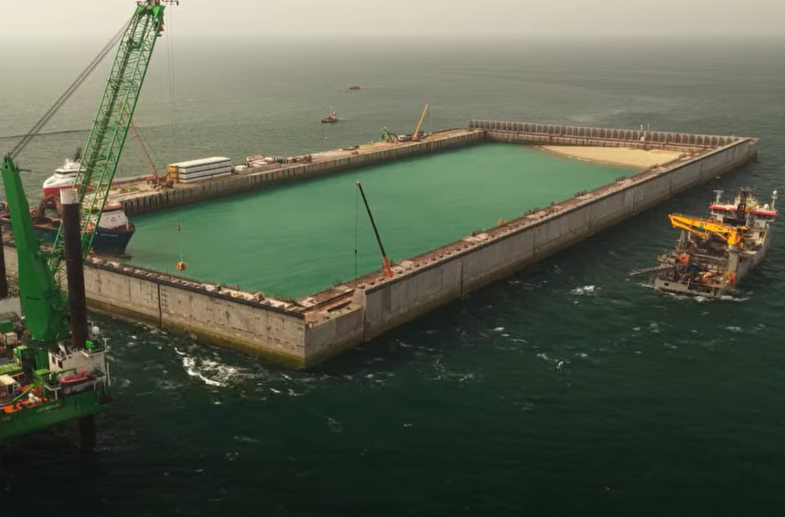 DEME, Jan De Nul install final caisson for world’s first artificial energy island DEME, Jan De Nul install final caisson for world's first artificial energy island