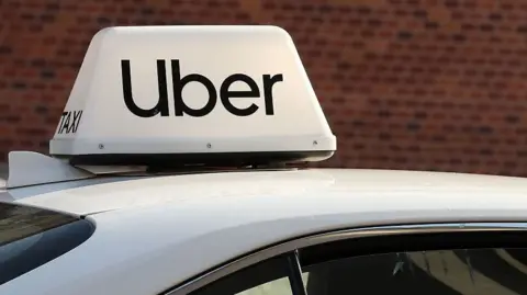 Getty Images An Uber car is seen on a street in Krakow, Poland, on August 5, 2026.