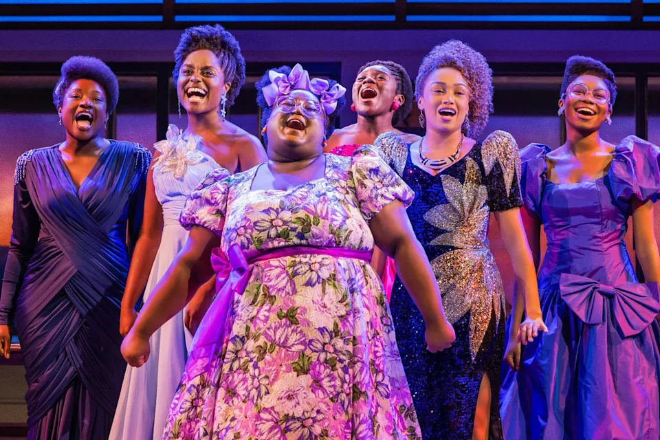 Lucia Aremu, Denée Benton, Erin Morton, Nia Otchere-Sarfo, Jasmine Amy Rogers, Jordan Rice in 'School Girls'Credit: Matthew Murphy