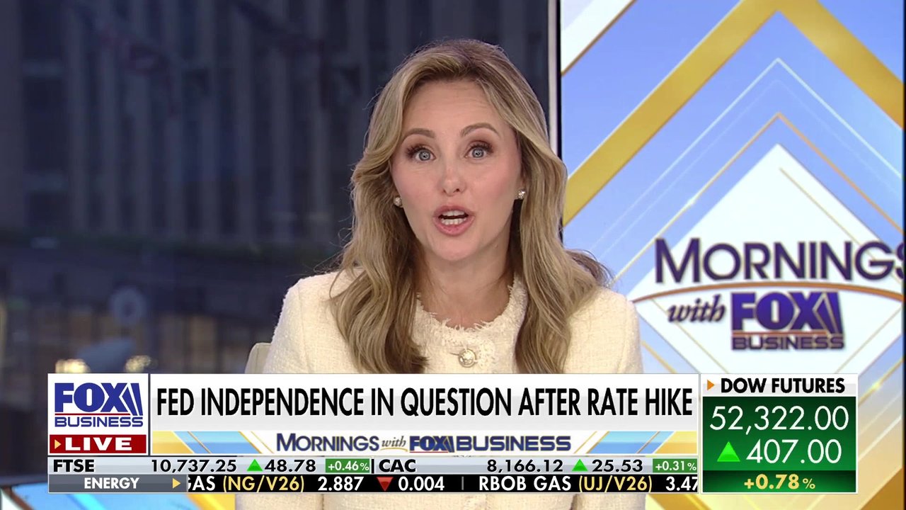 President Donald Trump calls for Federal Reserve independence while arguing that interest rates are too high. His comments follow the Federal Reserve's first rate hike in three years, which Fed Chair Kevin Warsh defends.