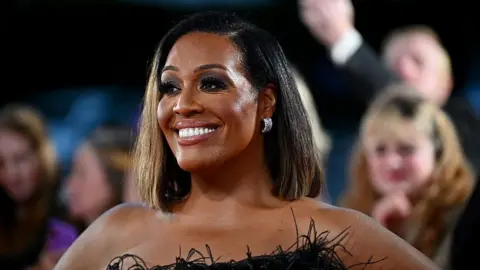 Getty Images Alison Hammond smiles as she appears on the red carpet at the NTA's 2025 at The O2 Arena on September 10, 2025 in London, England.